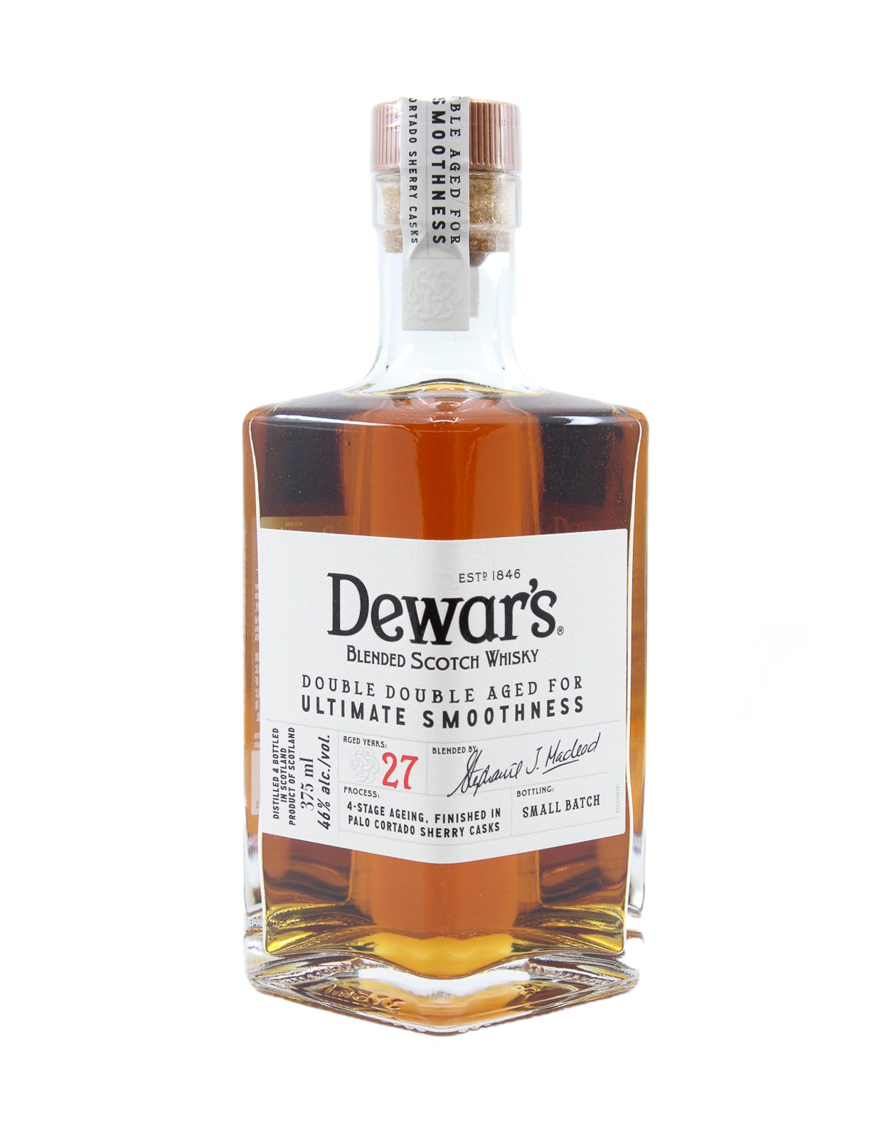 DEWARS DOUBLE DOUBLE 27 YEAR OLD        