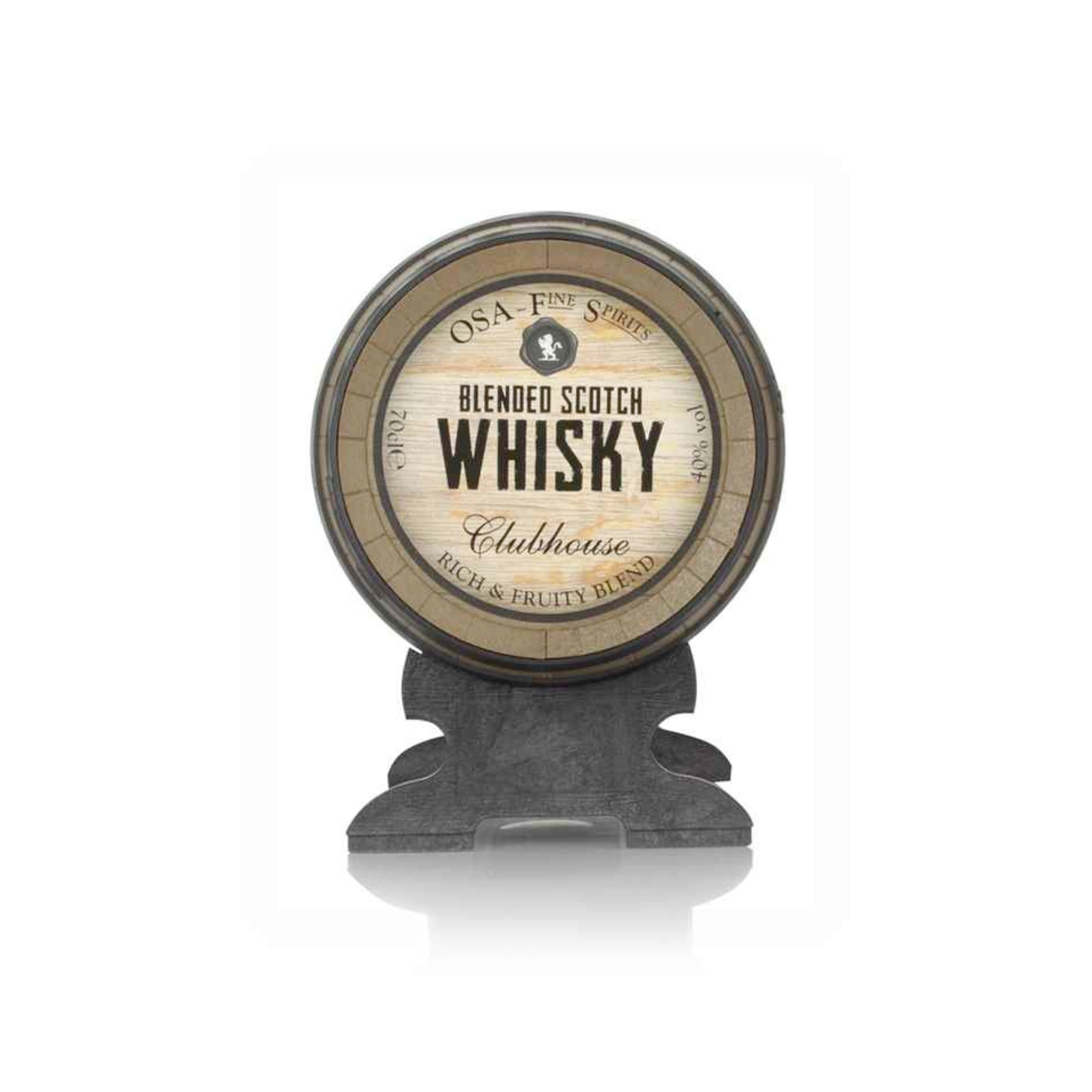 CLUBHOUSE BLENDED SCOTCH IN A BARREL    