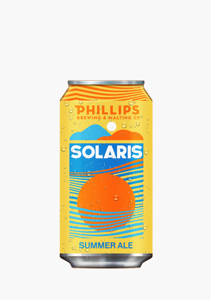 PHILLIPS SOLARIS SUMMER WHEAT ALE CANS  