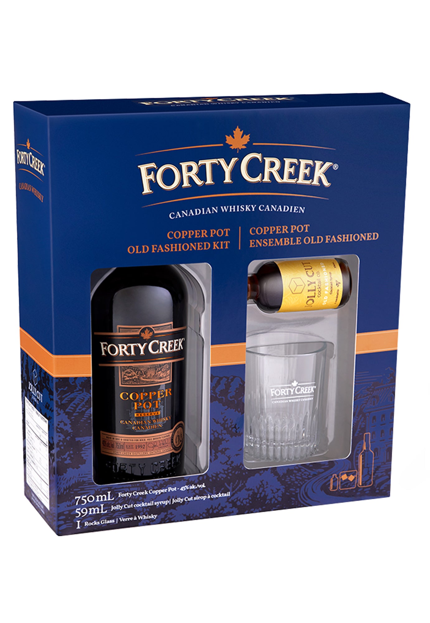 FORTY CREEK COPPER POT OLD FASHIONED KIT