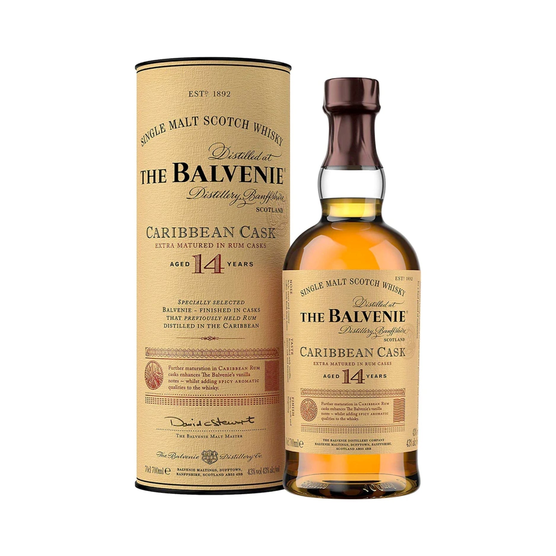 BALVENIE CARIBBEAN CASK 14 YO           