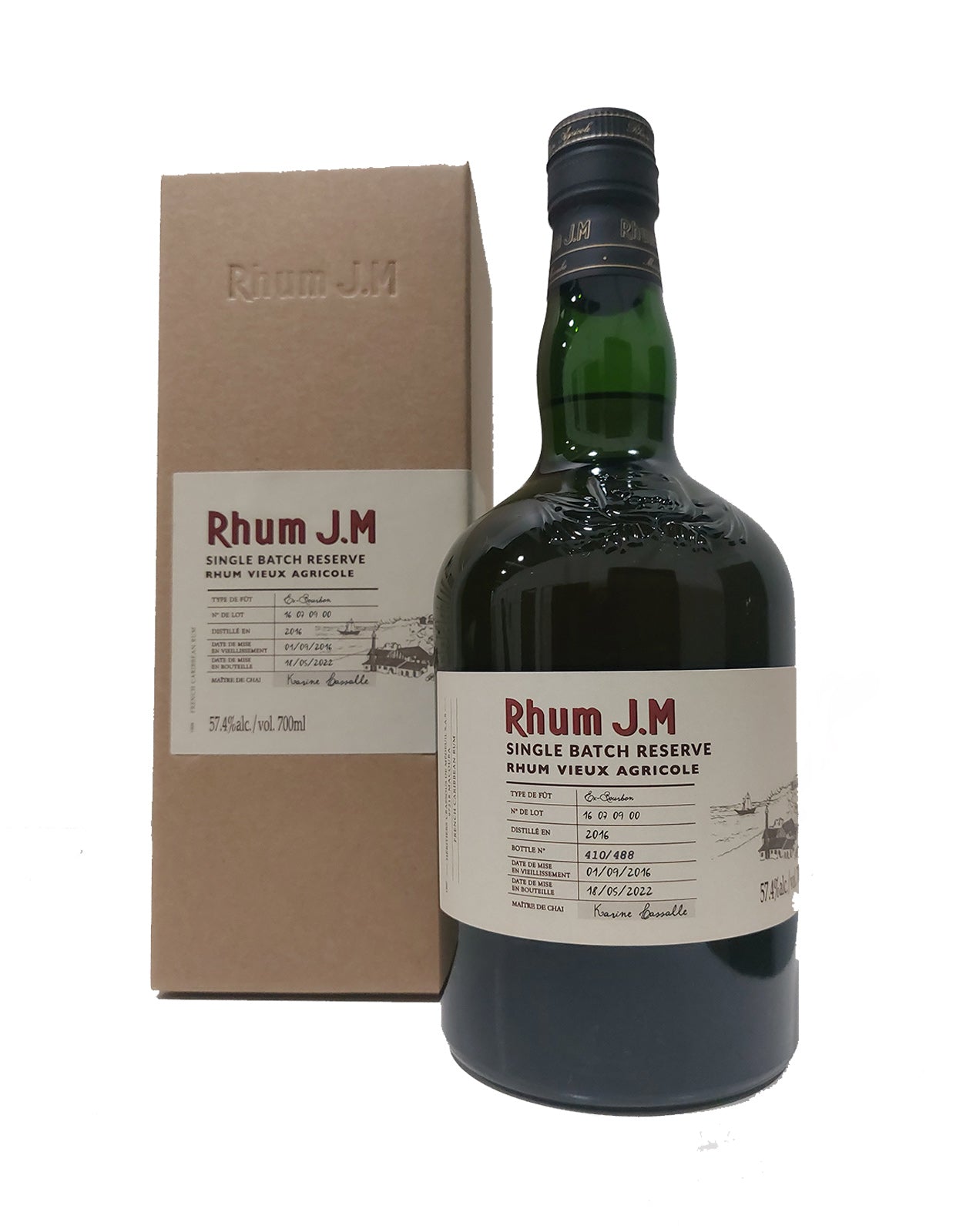 JM RHUM - 2016 EX BOURBON CASK #1607    