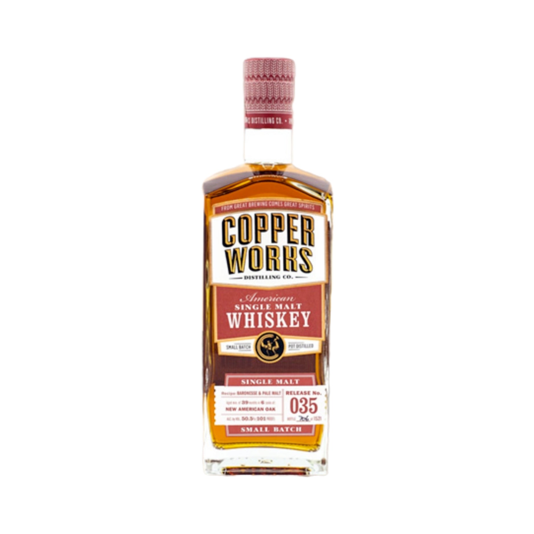 COPPERWORKS AMER. SINGLE MALT WHISKY R35