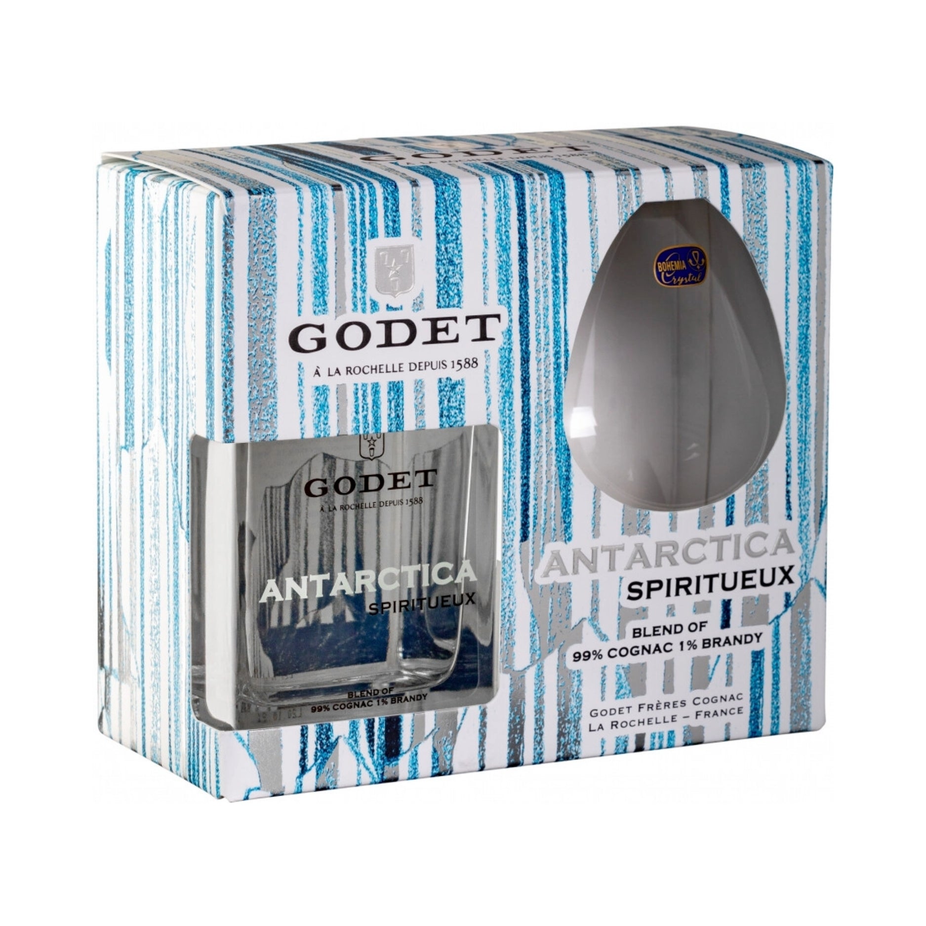 ANTARTICA DE GODET GIFT BOX COGNAC GLASS