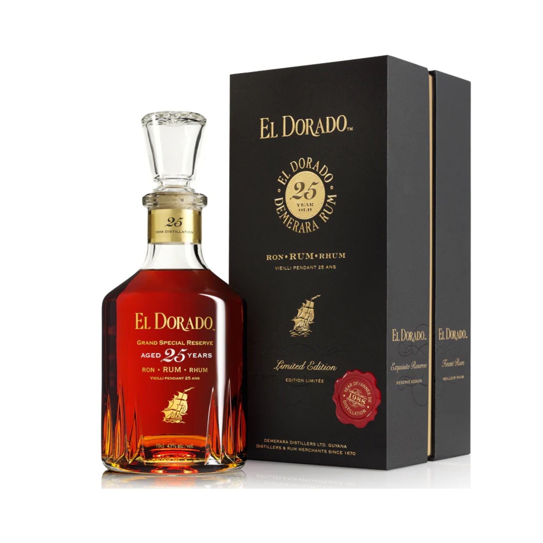 EL DORADO 25 YEAR RUM                   