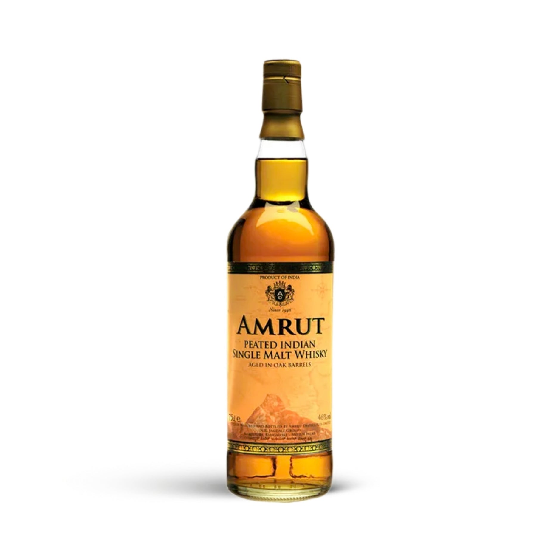 AMRUT INDIAN PEATED SINGLE MALT WHISKY  