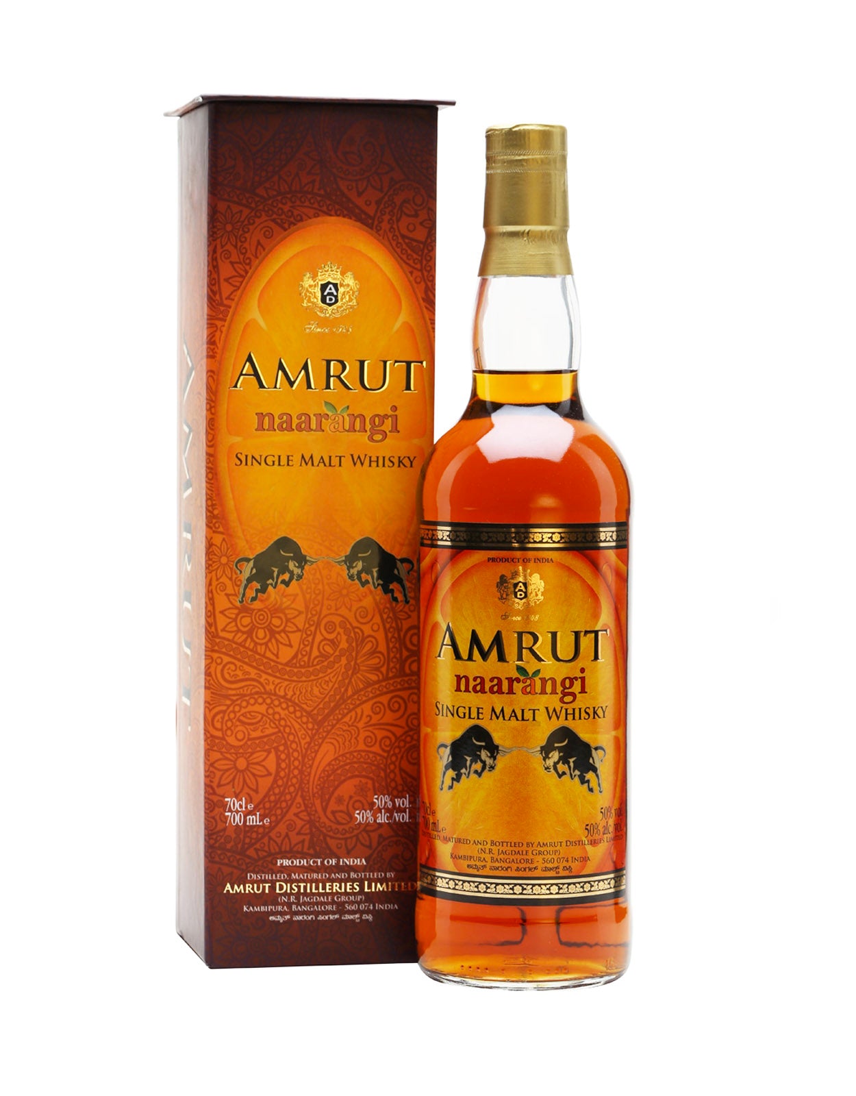 AMRUT NAARANGI SINGLE MALT WHISKY       