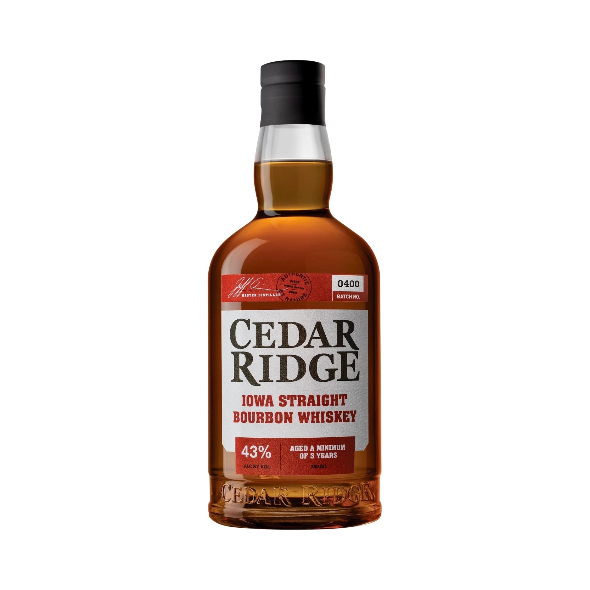CEDAR RIDGE IOWA STRAIGHT BOURBON       