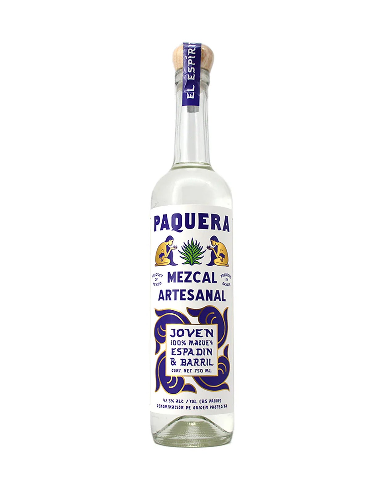 PAQUERA MEZCAL JOVEN 100% MAGUEY ESPADIN