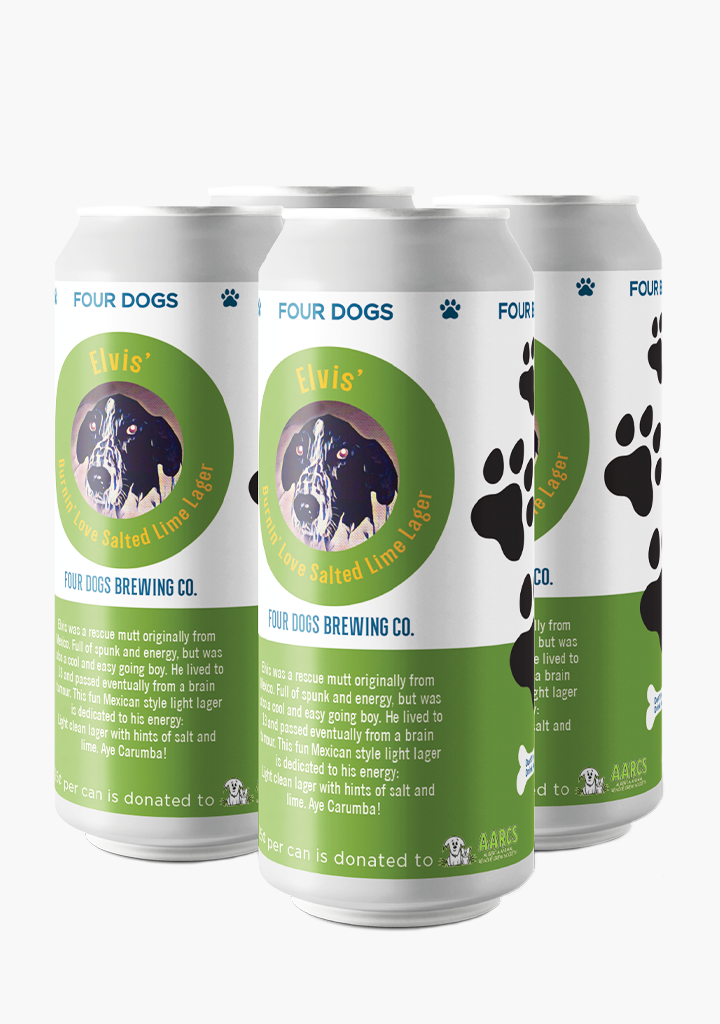4 DOGS ELVIS SALTED LIME LAGER          
