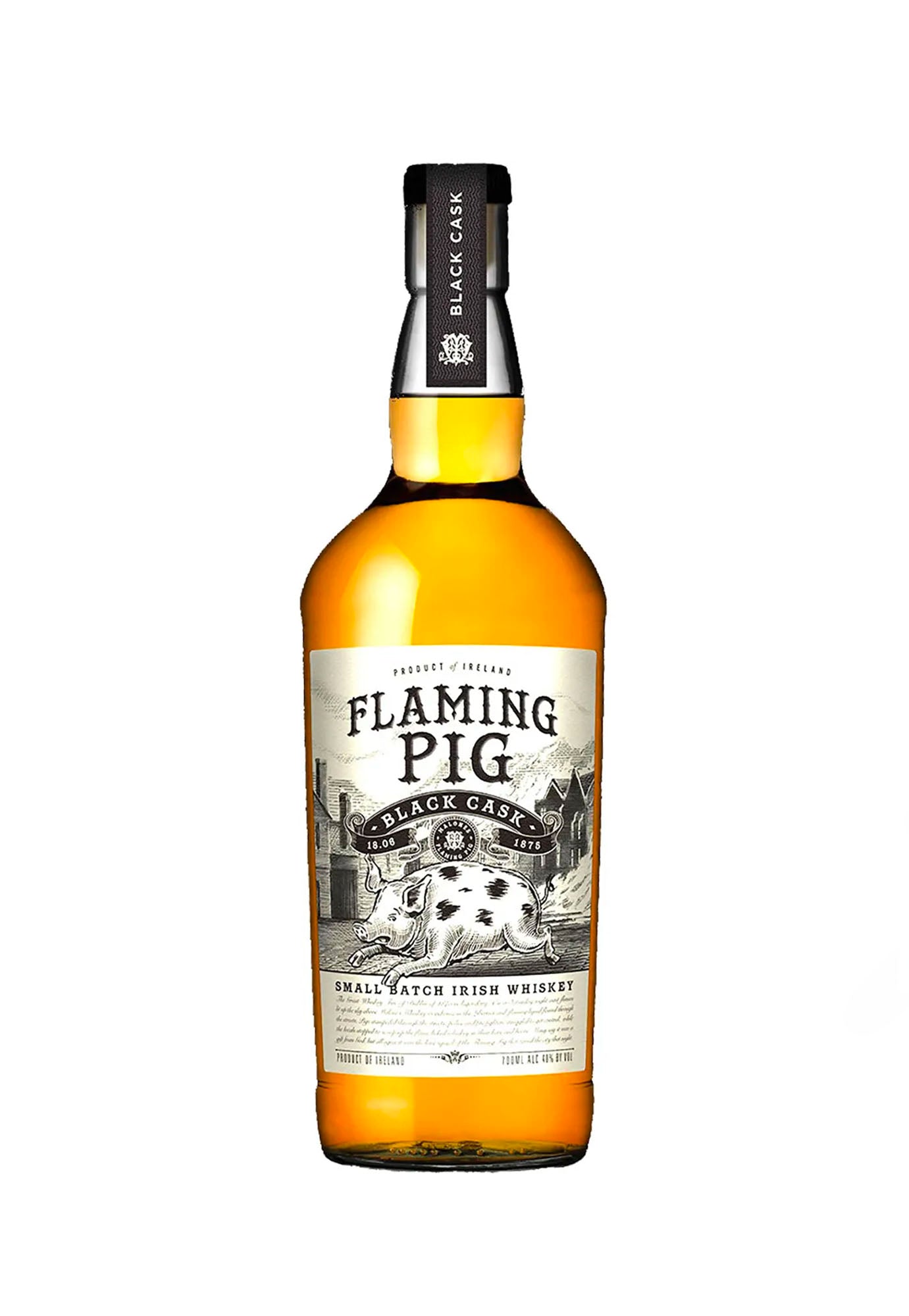 Flaming Pig Black Cask Irish Whiskey