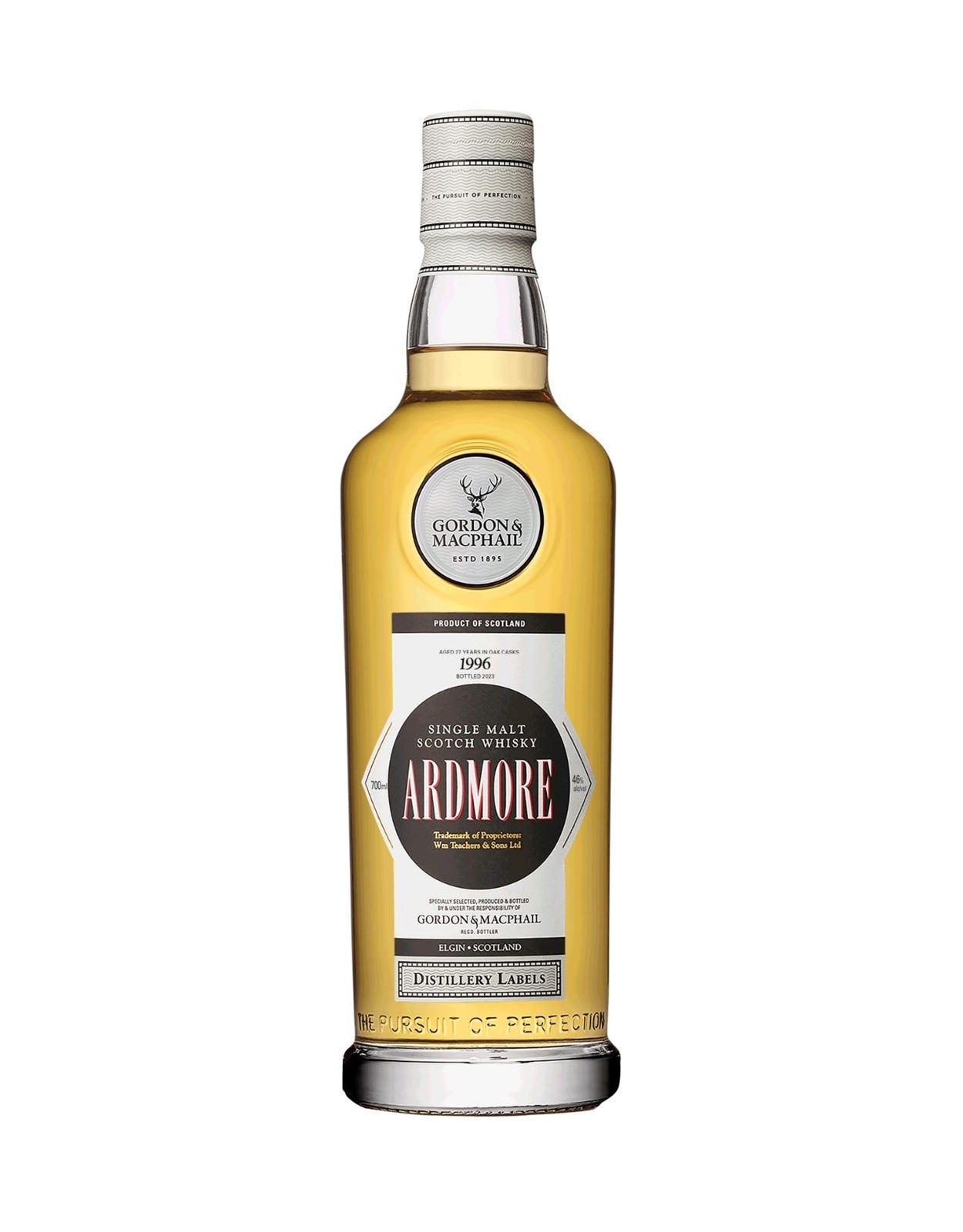 G&M DISTILLERY LABEL ARDMORE 1996       