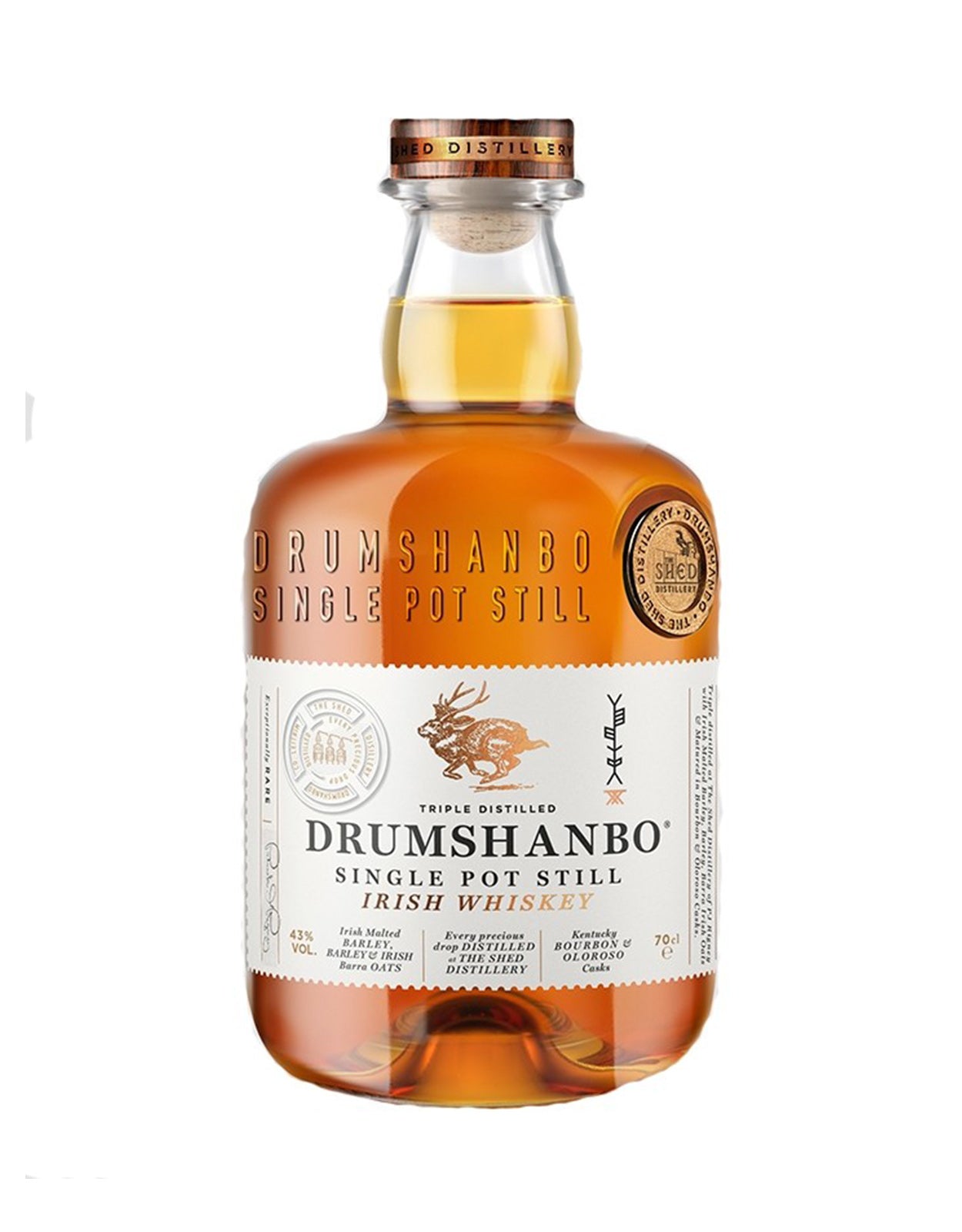 DRUMSHANBO SINGLE POT IRISH WHISKEY     