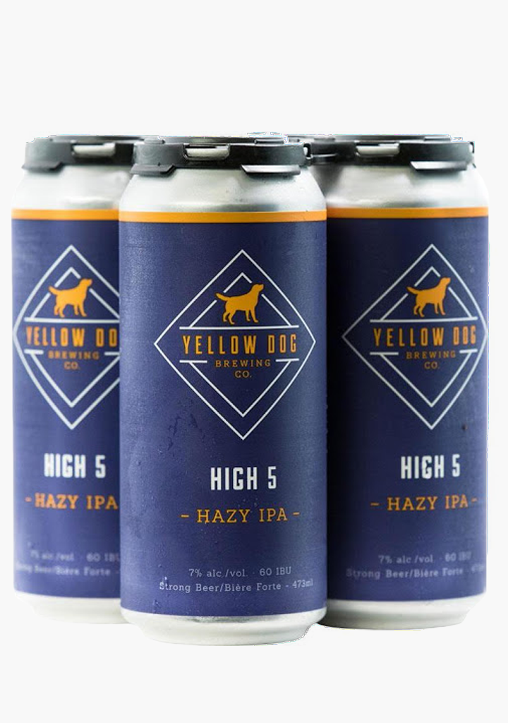 YELLOW DOG HIGH FIVE HAZY IPA           