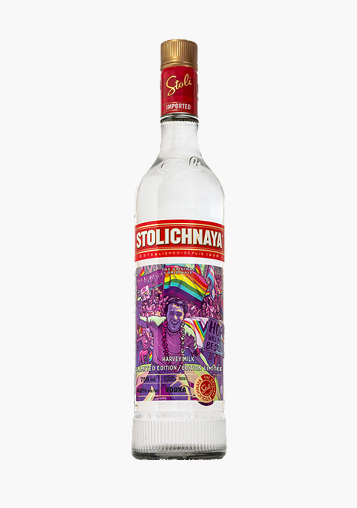 STOLI PRIDE LIMITED EDITION LABEL VODKA 