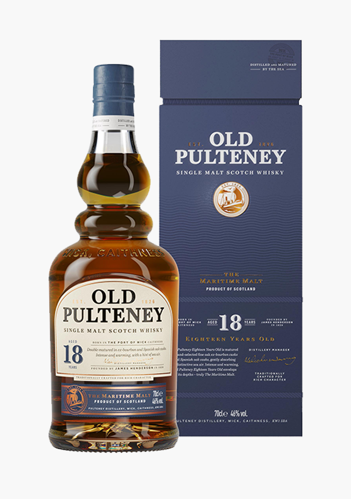 OLD PULTENEY 18 YEAR OLD SCOTCH         