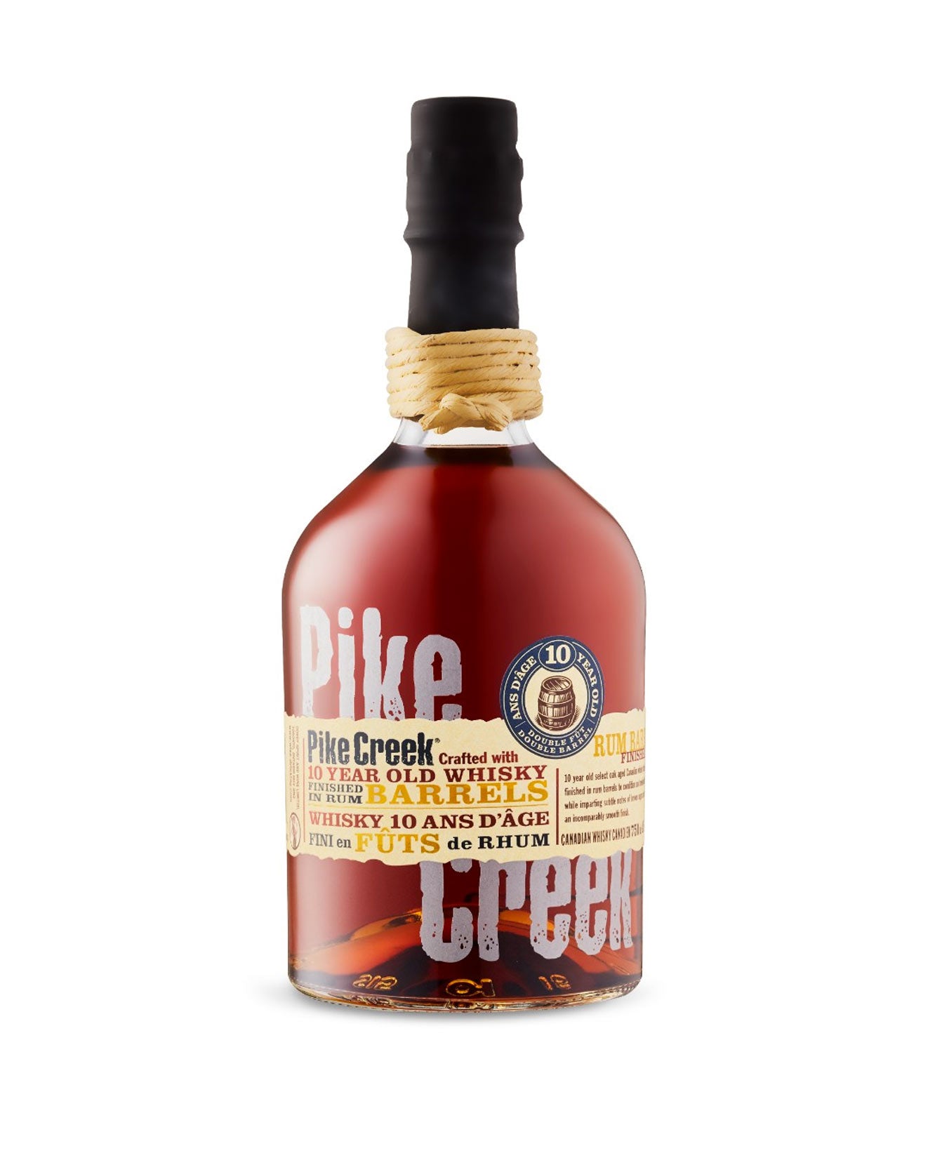 PIKE CREEK DOUBLE BARRELED CDN WHISKY   
