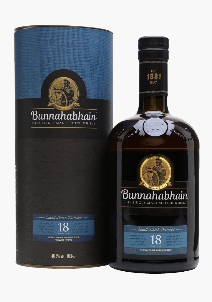 BUNNAHABHAIN 18 YR SCOTCH SINGLE MALT   