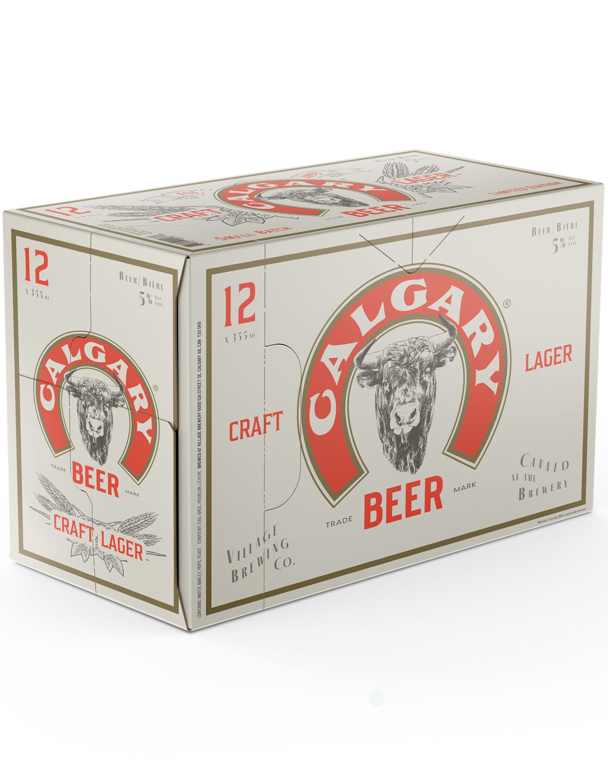 CALGARY BEER CRAFT LAGER BY VILLAGE CLS 