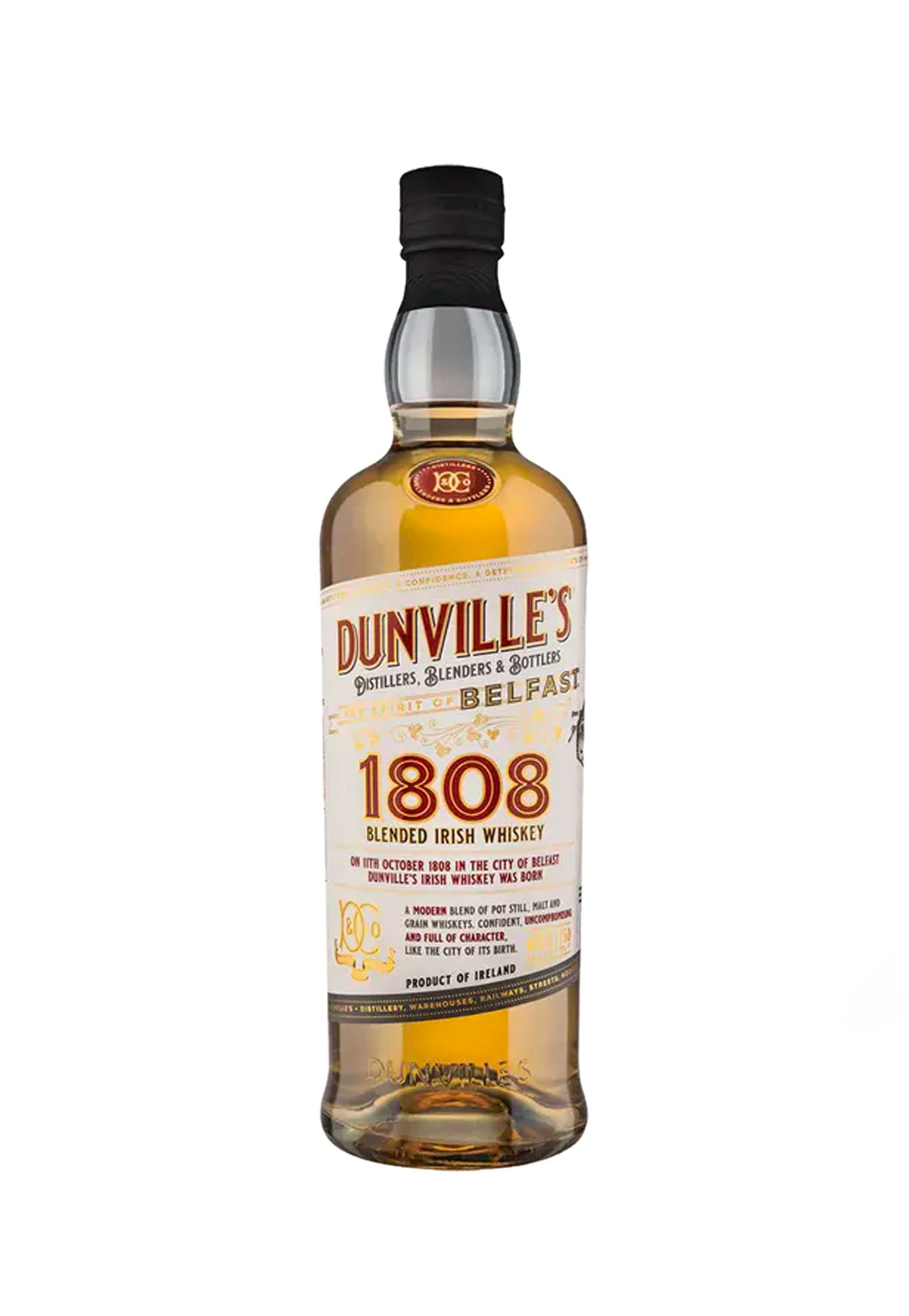 DUNVILLE'S 1808 BLENDED IRISH WHISKEY   