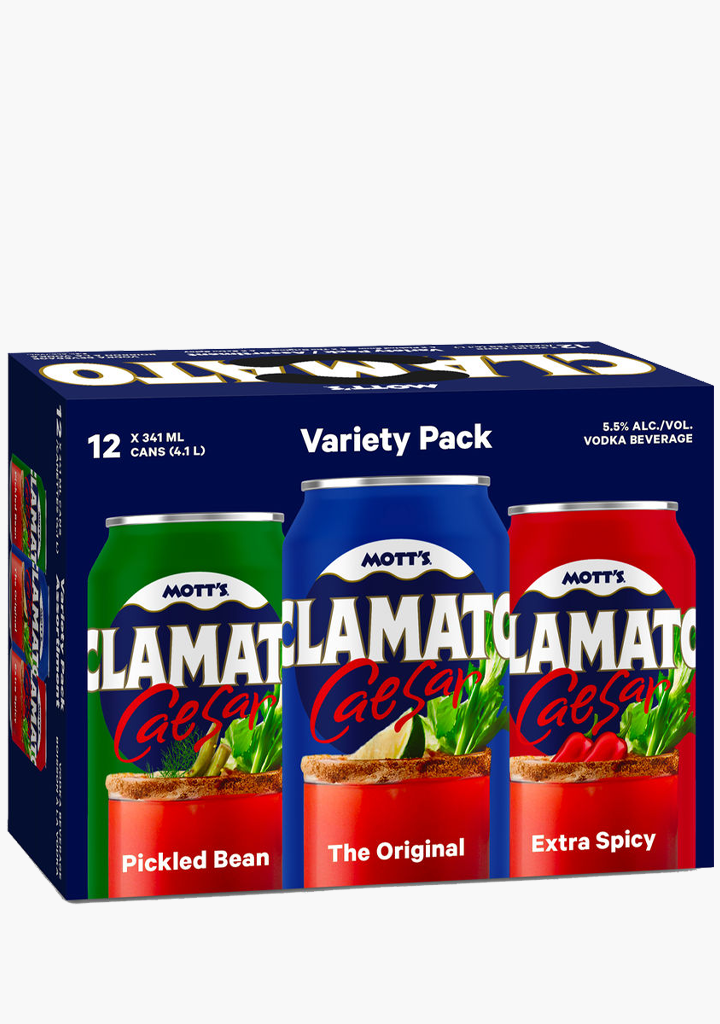 Mott's Clamato Caesar Variety Pack - 12x341ML