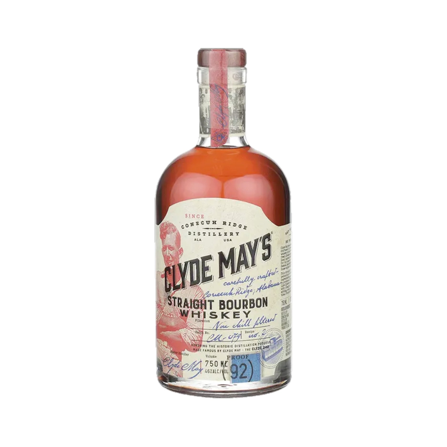 CLYDE MAY'S STRAIGHT BOURBON WHISKEY 92 