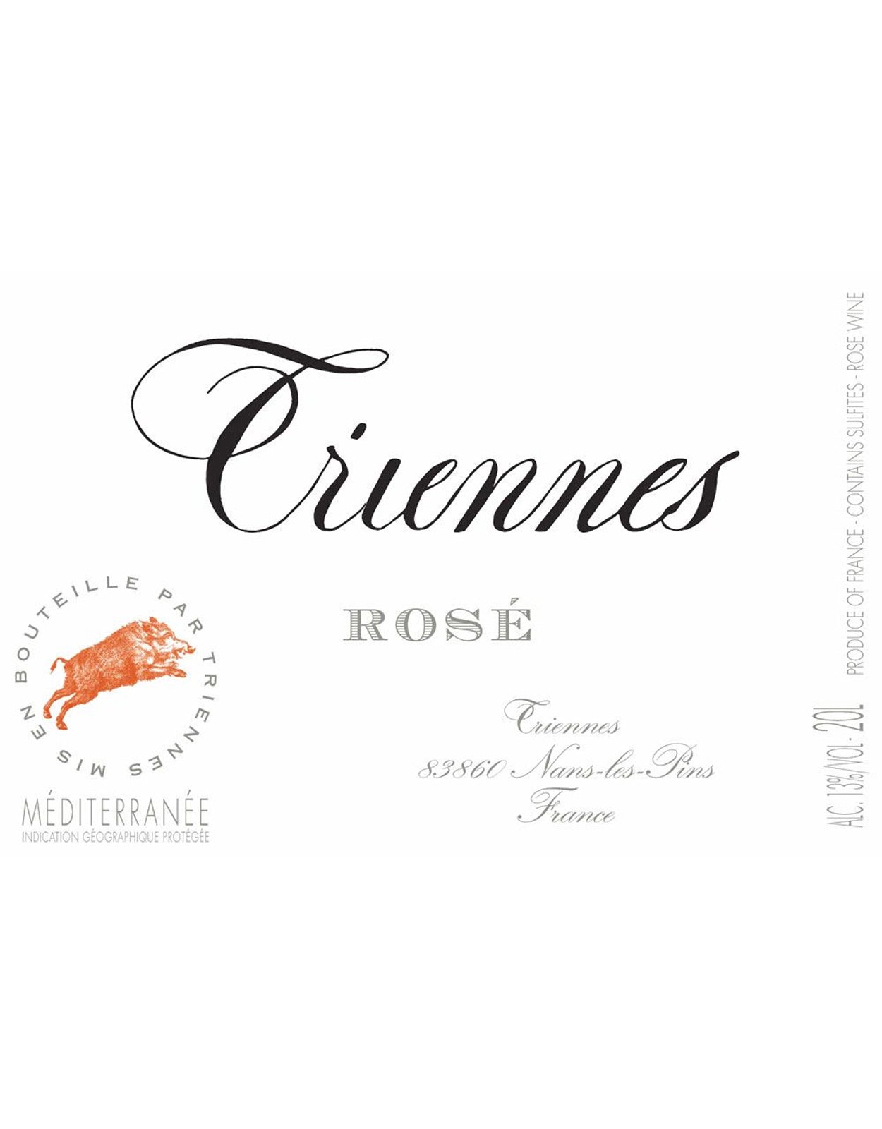 TRIENNES ROSE MAGNUM IGP MEDITERRANEE   