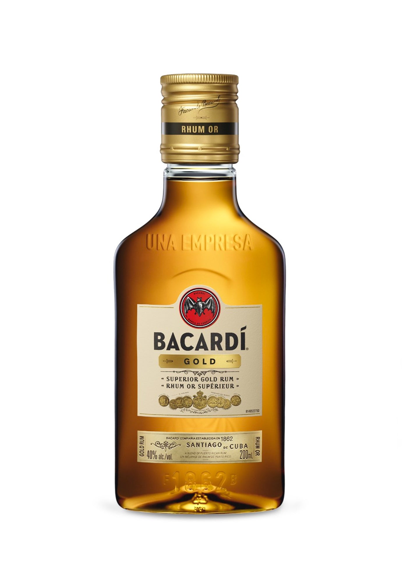 BACARDI GOLD RUM 200ML                  