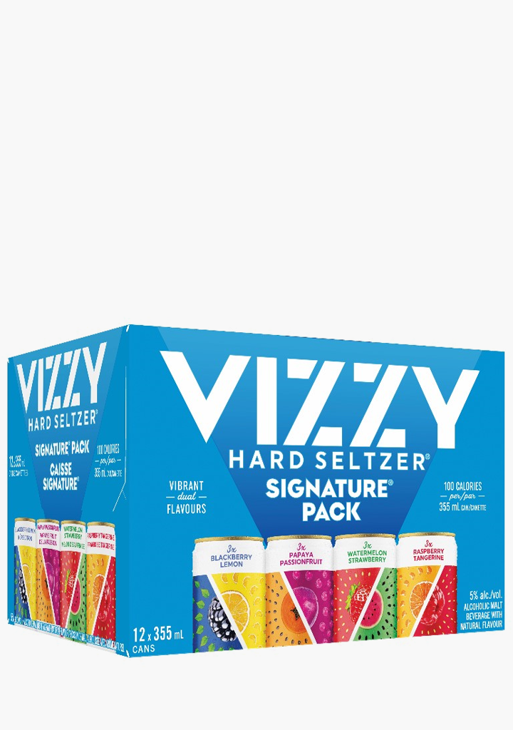 Vizzy Hard Seltzer Signature Pack - 12x355ML