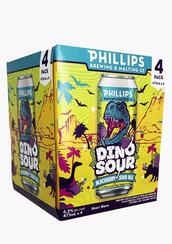PHILLIPS DINOSOUR BLACKBERRY SOUR 473ML 