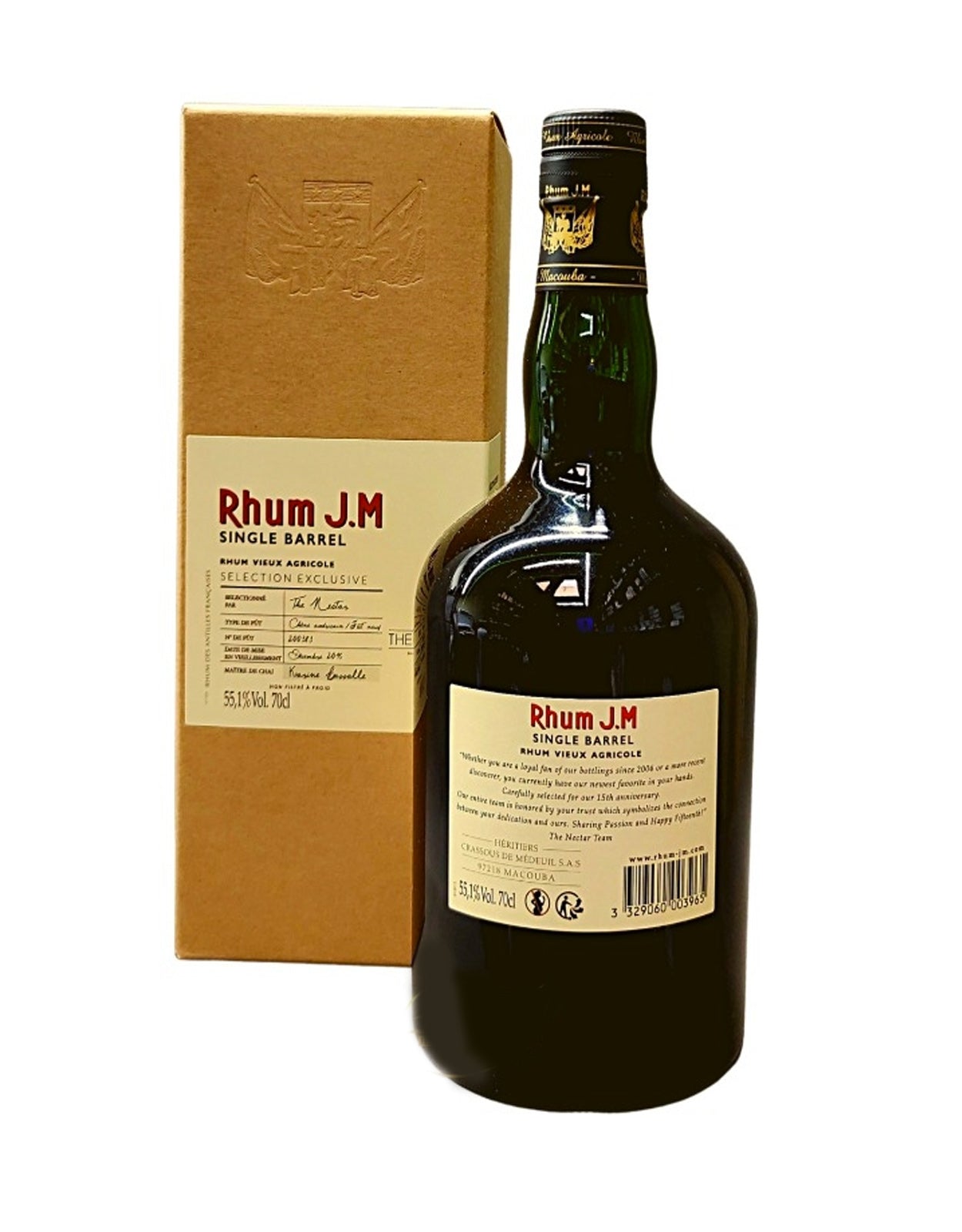 JM RHUM-2015 SINGLE BARREL NEW AMERICAN 