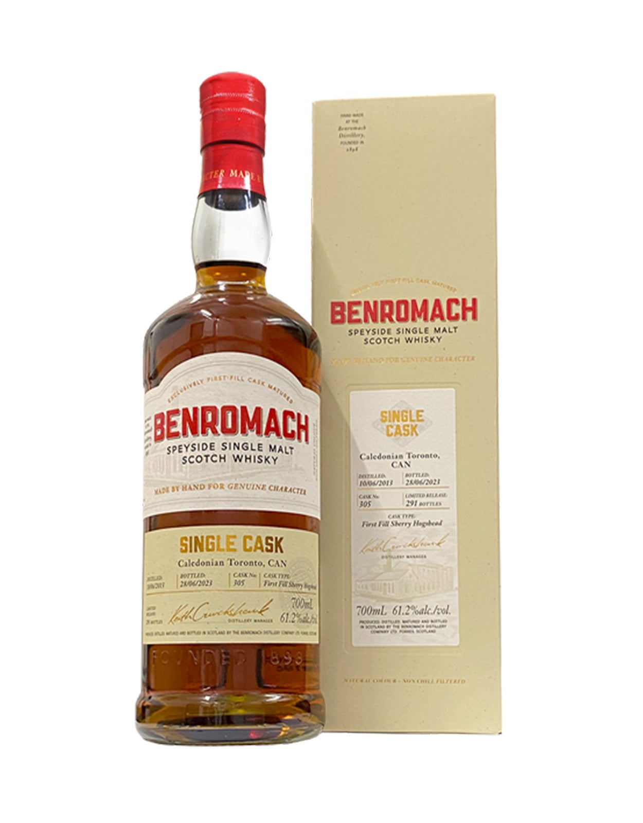Benromach Single Malt Single Cask - Sherry Hogshead 2013 #305