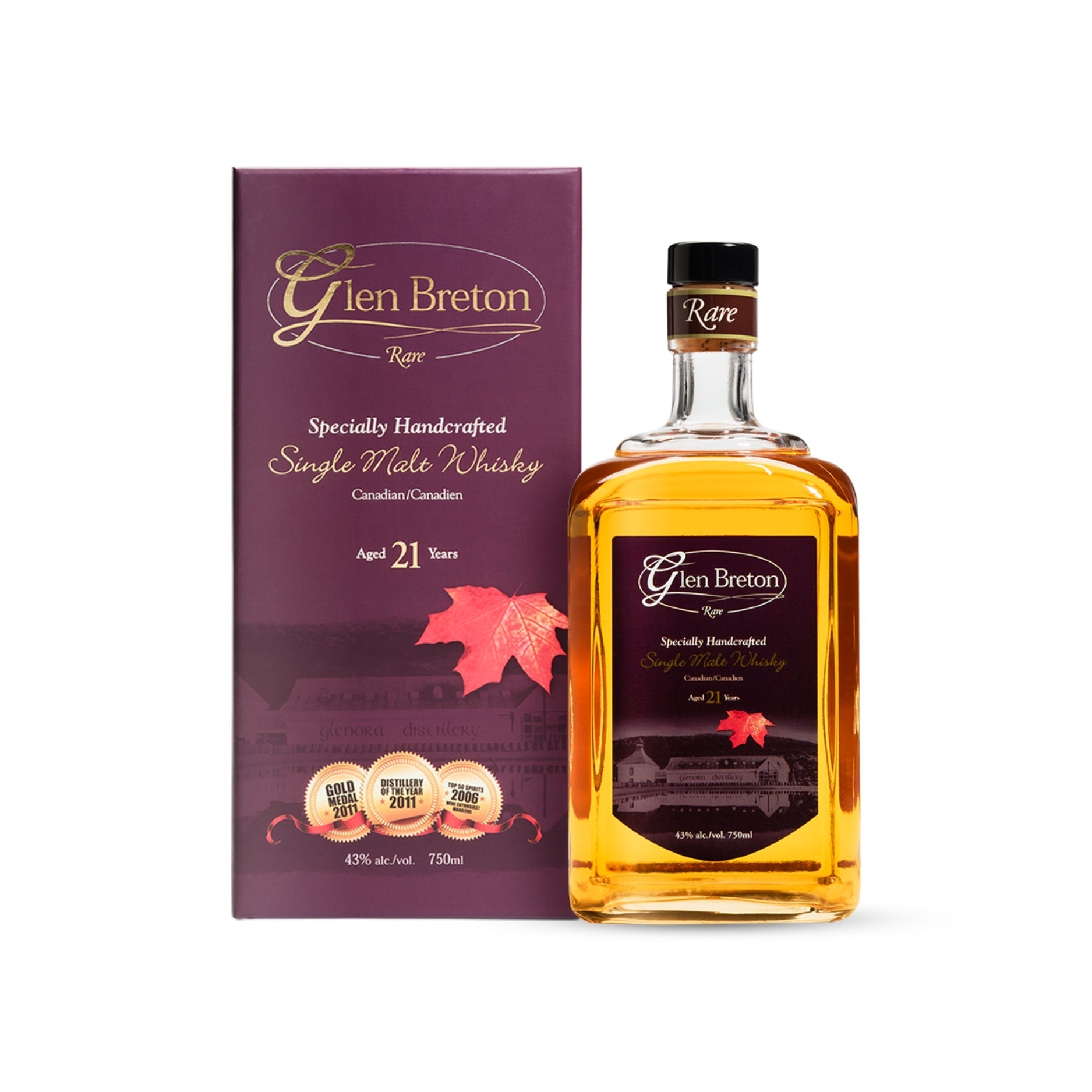 GLEN BRETON RARE 21 YEAR OLD WHISKY     