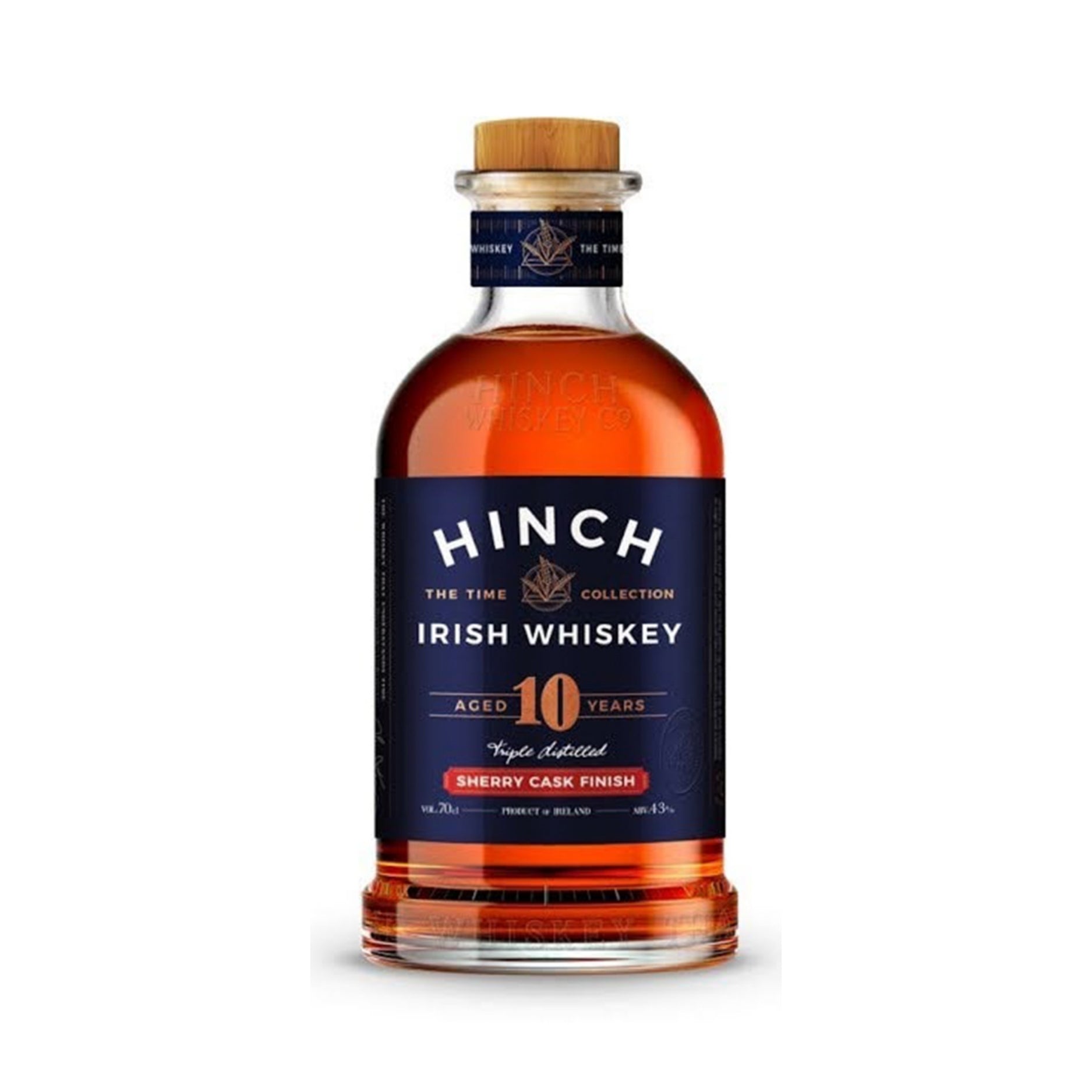 HINCH 10 YEARS OLD IRISH WHISKEY        