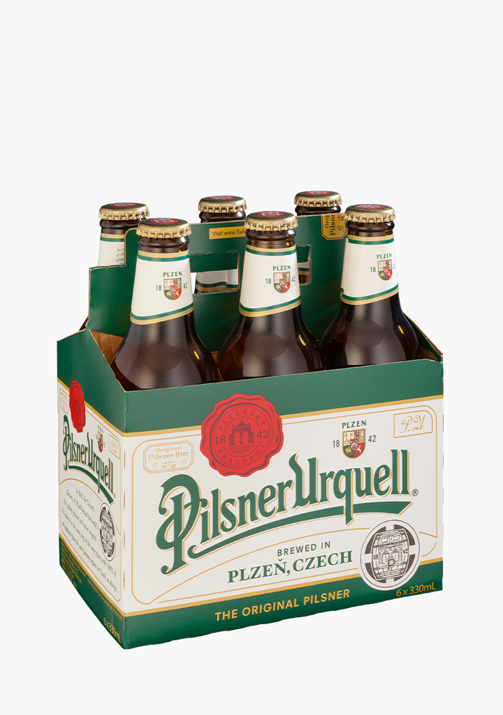 PILSNER URQUELL 6 X 330ML BOTTLES       