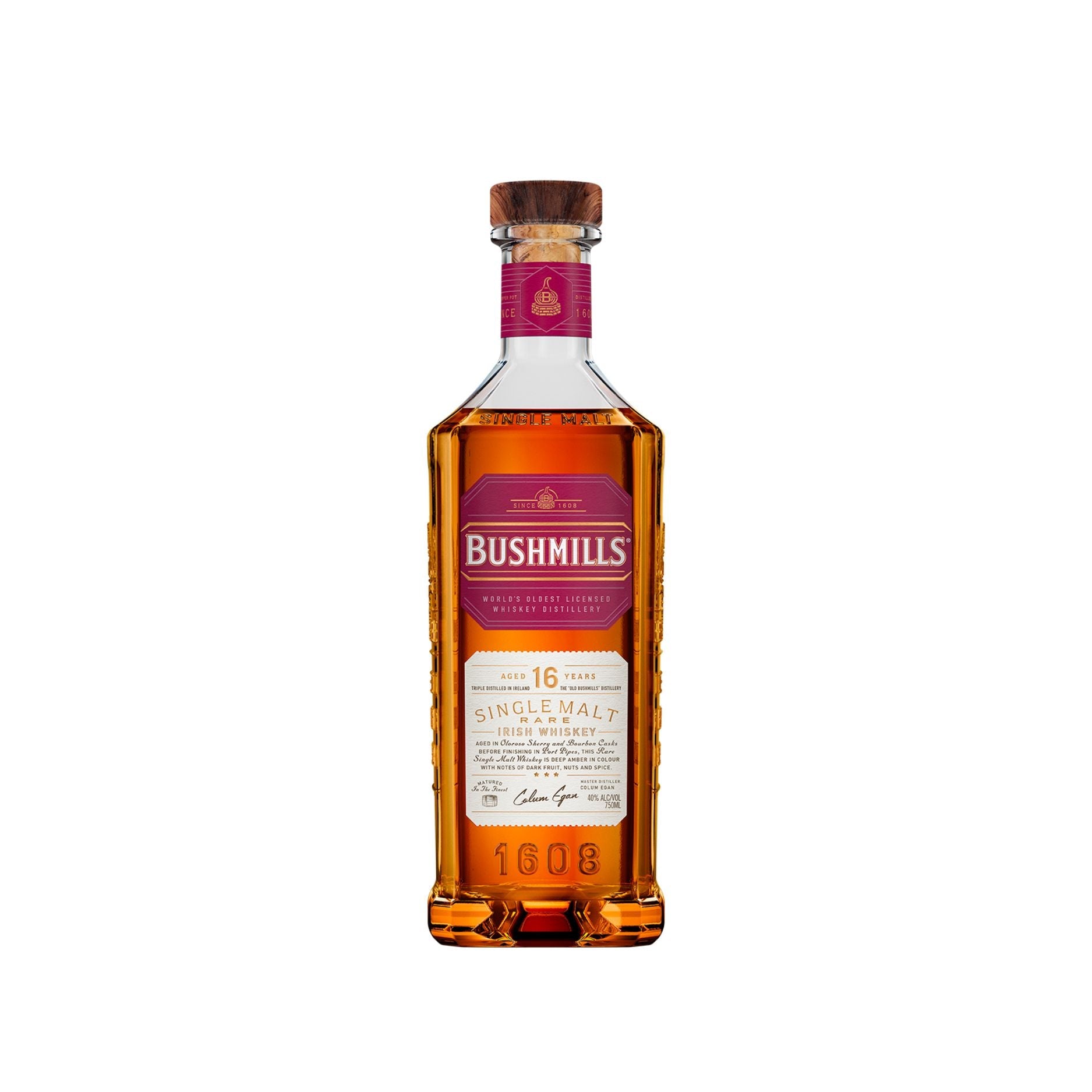 BUSHMILLS SINGLE MALT WHISKEY - 16 YR   