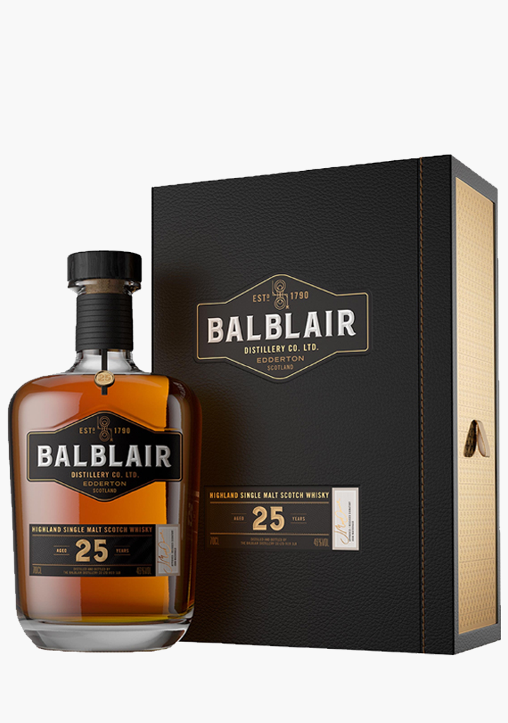 BALBLAIR 25YO SINGLE MALT SCOTCH WHISKY 