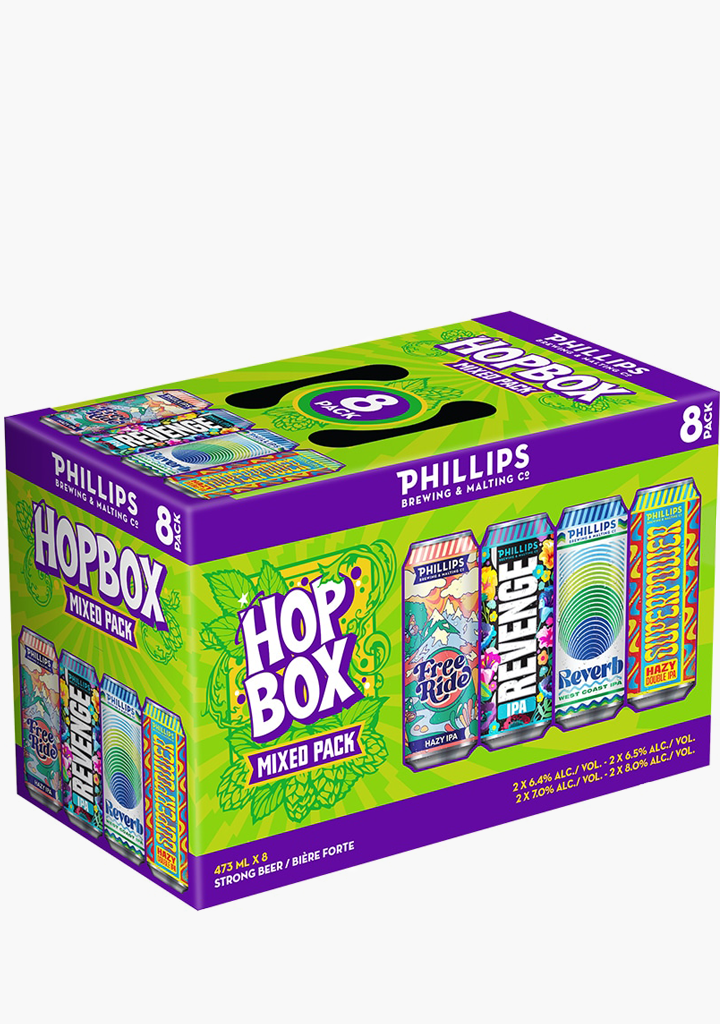 PHILLIPS HOP BOX MIX PACK 8 X 473ML CANS