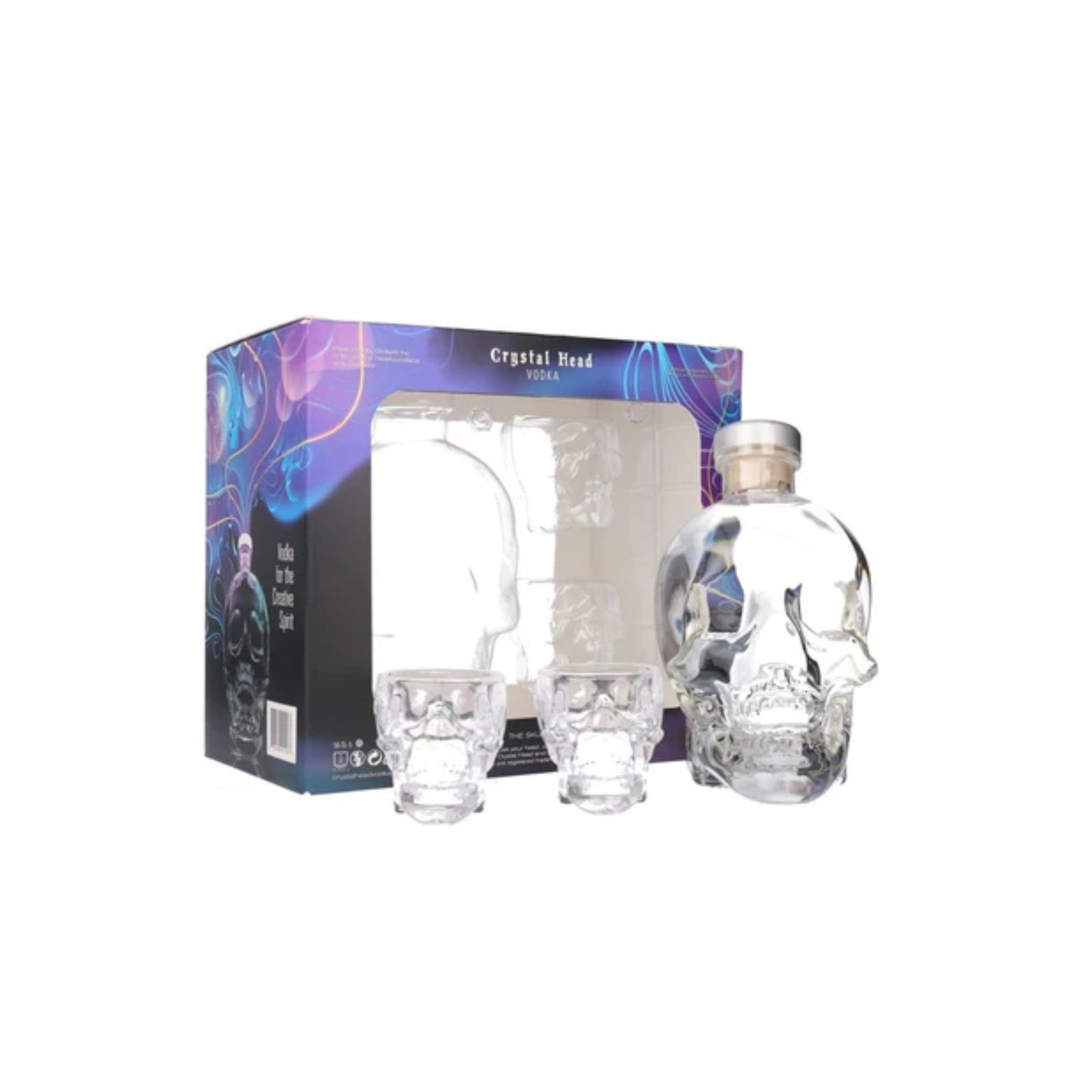 CRYSTAL HEAD VODKA 4X MINI SHOT GLASSES 