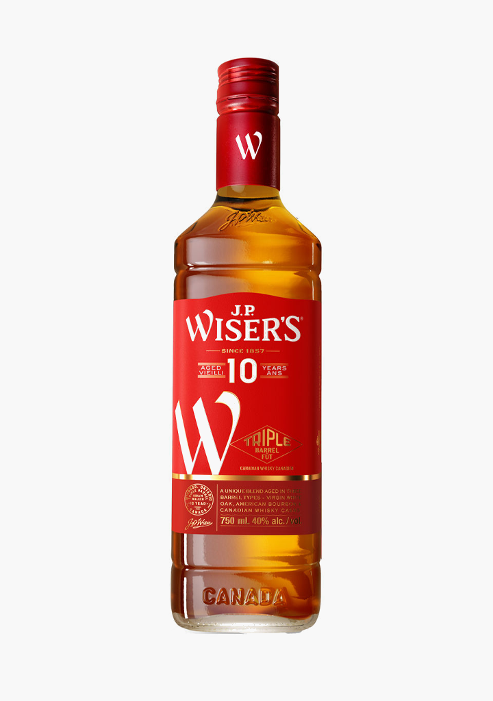 J.P. WISER'S 10YO CANADIAN WHISKY       
