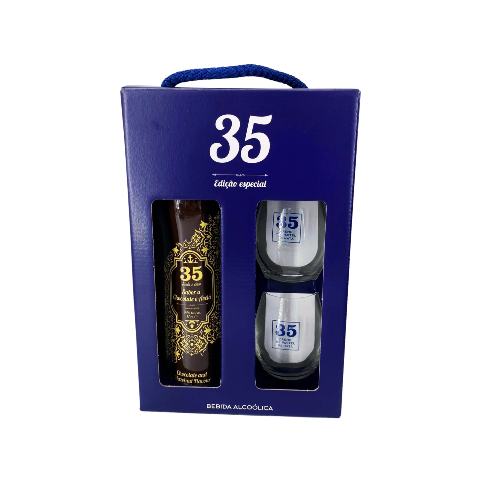 LICOR 35 CHOCO TRADICAO + 2 GLASSES     
