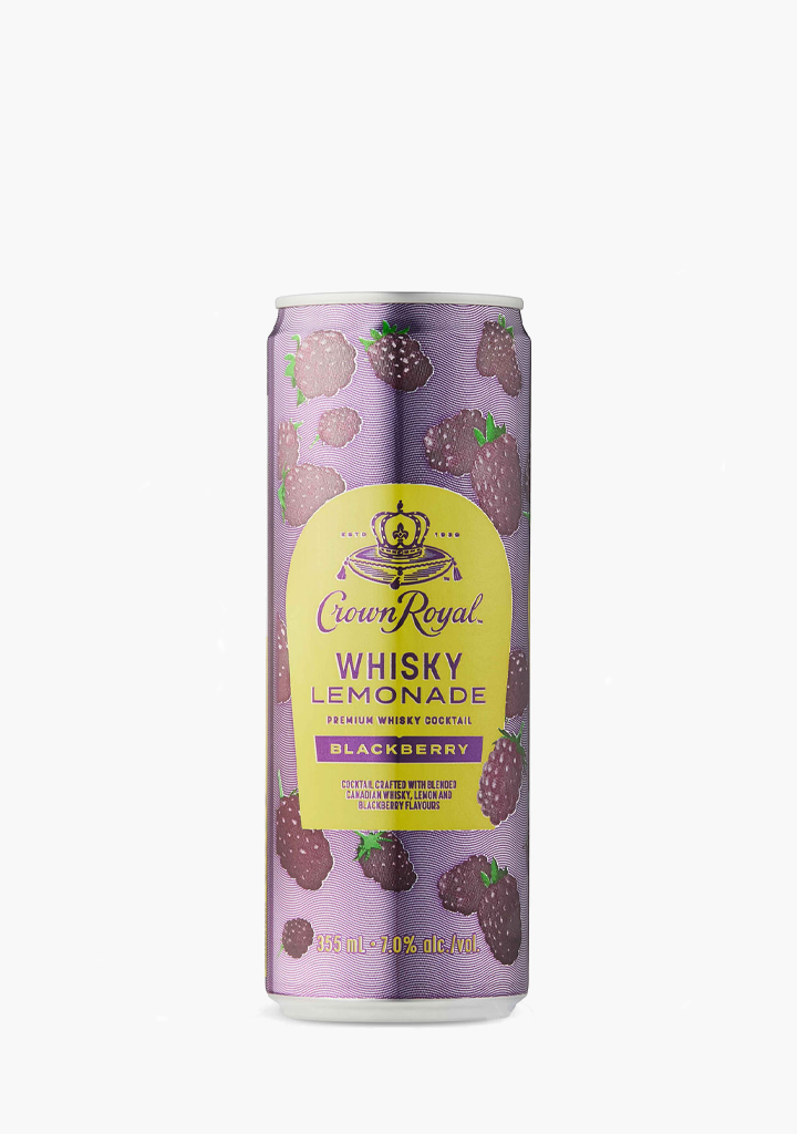 Crown Royal Blackberry Whisky Lemonade - 4x355ML