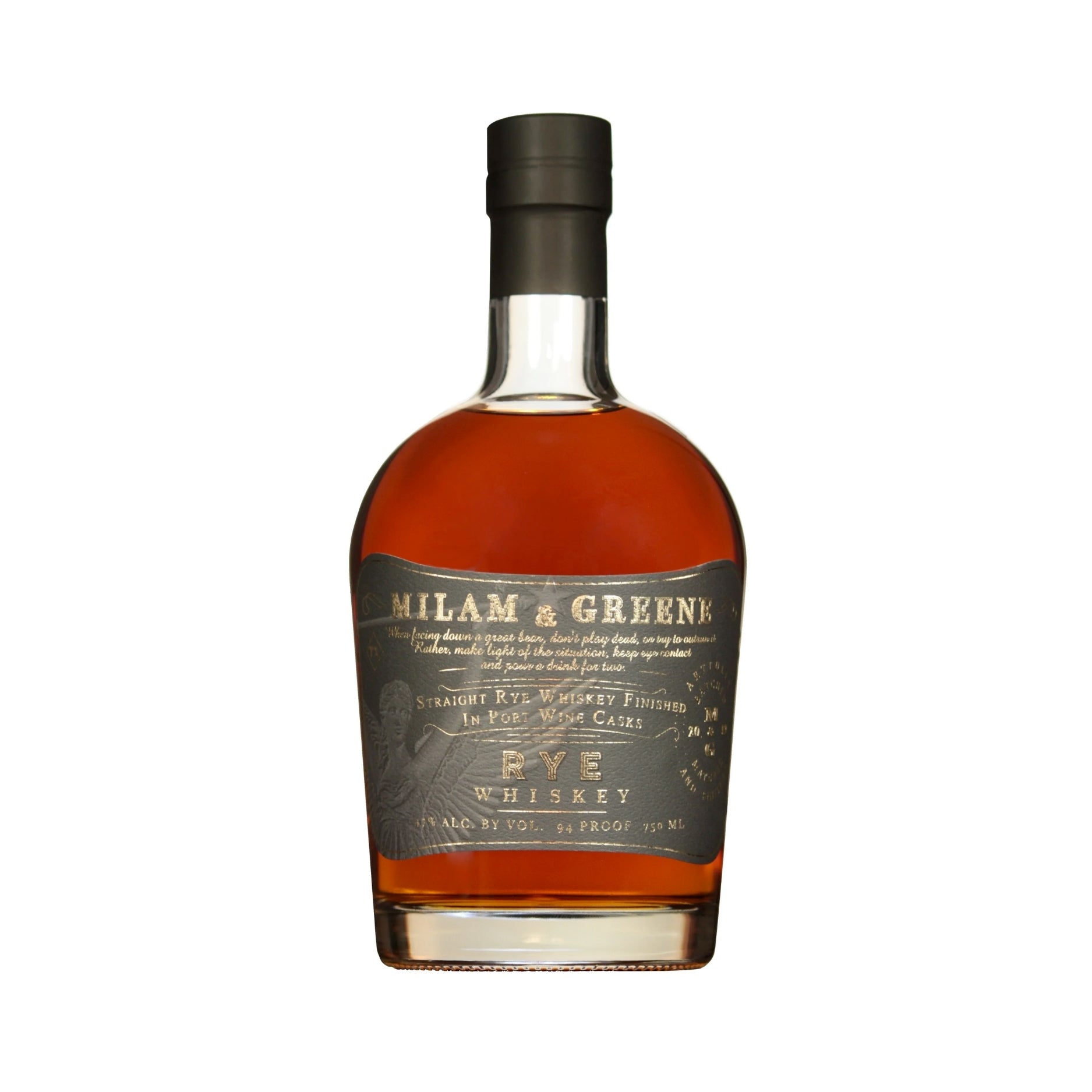 MILAM & GREENE RYE WHISKEY PORT FINISH  